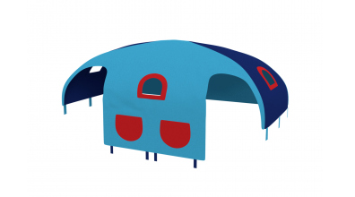 Domeček stan pro zábranu A B - tyrkysovo modrý