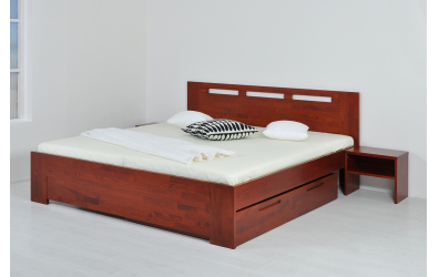Manželská postel VALENCIA 160 cm buk cink